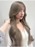 ミルクティーベージュレイヤー顔まわりイメチェン10代20代30代