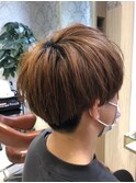 メンズショートマッシュ刈り上げ
