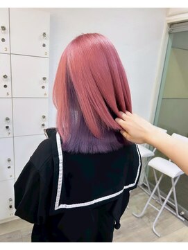 インク サカエ(inq sakae) インナーカラー/アンブレラカラー/ピンク