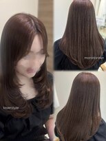 エメリー 静岡呉服町店(AMELY) 顔周りレイヤー×透明感マロンブラウン