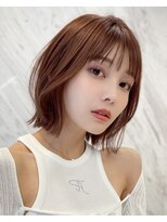 アビーファイブ(ABBEY 5) 大人ボブ銀座レイヤーカット有楽町ミディアムボブベージュ