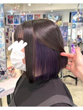トーキョー オタクヘアー(TOKYO OTAKU HAIR) インナーカラー ダブルカラー ブリーチカラー バイオレット