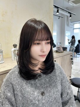 ビューバイネオリーブ 用賀店(Beau'r by neolive) ミルクティーブロンドデジタルパーマワンホンレイヤー［用賀］