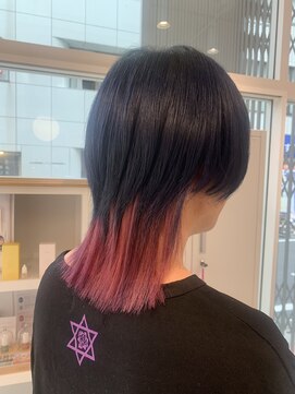 ルルバイアズール 草加店(LULU by azule) ツートンカラー，ネイビーブルー，ピンク【草加】