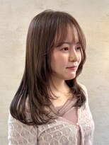 フェイバー 警固店(FAVOR) ミディアムレイヤー/コーラルベージュ/福岡/天神警固