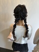 ヘアセット専門サロン by OKINAWA WATABE WEDDING 那覇店&nbsp;ツイン編みおろし