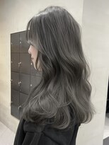ヘアー アイス ルーチェ(HAIR ICI LUCE) ブリーチなし透明感カラーグレージュオリーブダブルカラー/今枝