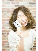 外国人風◆波巻きで大人可愛いアッシュブラウン