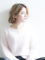 キープへアデザイン(keep hair design)&nbsp;自由が丘ＫＥＥＰ☆ベージュハイライトフェアリーショートボブ