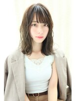 ネオリーブクレア 綱島店(Neolive Krea) ゆるふわミディ☆斜めバング イルミナ