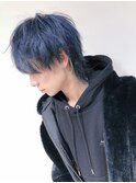 韓国風メンズネイビーウルフ