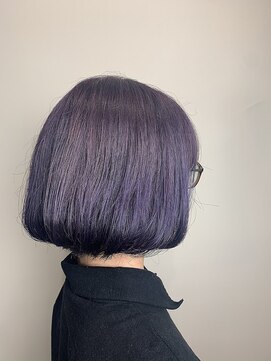 ヘアサロンエム 川越(HAIR SALON M) デザインカラー/厚めバング/ローライト/スリークボブ