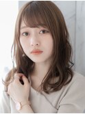 【ROMA】透明感溢れるミルクティーベージュ愛されデジタルパーマ