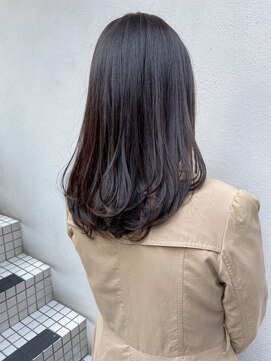 モルニ(MORNI) モカブラウン_マロンベージュ Aラインボブ かきあげ