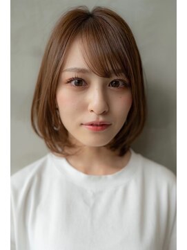 オースティン 流山おおたかの森(AUSTIN) 大人かわいい前髪セシルカットココアブラウンフリンジウェーブ