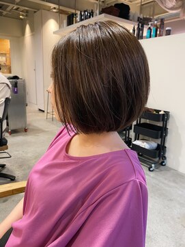 ルーカス(LUCAS) 【上原啓介】前下がりボブ×オリーブアッシュ