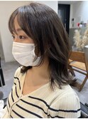 恵比寿 韓国 顔周りカット 前髪カット グレージュ