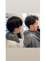 ザワン(The one)&nbsp;GOALD風ツイストスパイラルパーマ