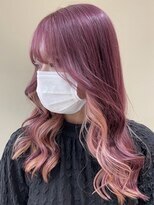 アース 川崎店(HAIR&MAKE EARTH) ピンクパープル×ミルキーピンク