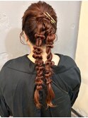 ツインの編み下ろしアレンジです☆
