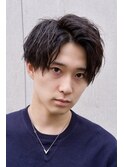 ツイストスパイラルパーマ 無造作パーマ センターパート