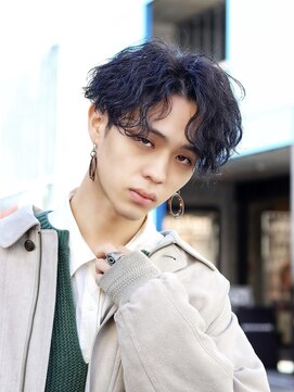 オーシャントーキョー(OCEAN TOKYO) 波巻きマッシュパーマメンズツイストスパイラルツーブロック