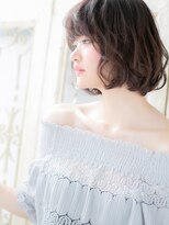 モッズ ヘア 福岡姪浜店(mod's hair) mod's姪浜/アッシュブラックルーズ大人巻きカールAラインボブh