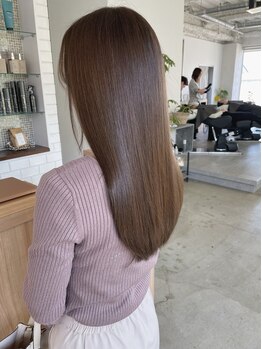 ヒトノワ 野々市(Hito.nowa)の写真/〈リピート率90%〉髪に悩む方が最後に行き着くサロン◎傷ませないを軸に、手触り、質感、艶、全てが叶う。