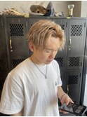 ミルクティーベージュ ナチュラルセンターパート