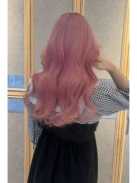 ヘアサロン ガリカ 表参道(hair salon Gallica) 【柴田優香】ケアブリーチカラーで叶う透けるピーチピンクカラー