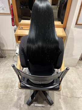 へアサロンアンドカフェガーデン(hair salon&cafe GARDEN) ブリーチなしカラー/ブルーブラック