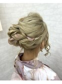 【iikanji hair】浴衣アップスタイル