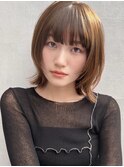 似合わせ小顔レイヤーボブウルフ_表参道/髪質改善