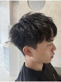 メンズショートパーマ/ツイスト/スパイラル