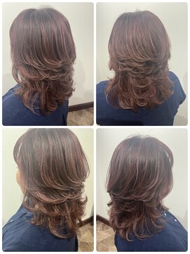 グルグル 新小岩店(GULGUL) ハイライト　ピンク系カラー　レイヤー