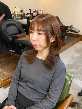 ジル ヘアデザイン ナンバ(JILL Hair Design NAMBA) orange color × レイヤーカット♪/ウルフカット/夏カラー