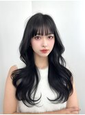 前髪顔まわり韓国ヘアレイヤーカットサイドバンク2wayバンク韓国