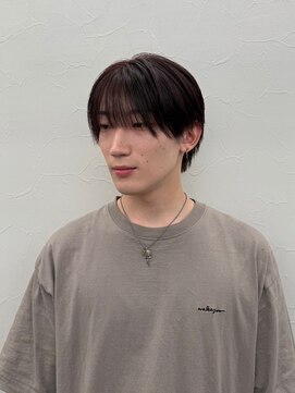 ソソ(soso) ブリーチなしレッドブラウン/フェザーパーマ/横浜