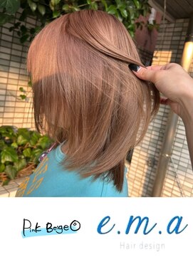 エマヘアデザイン(e.m.a Hair design) ピンクベージュ