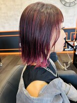 アグ ヘアー フォーキー 焼津店(Agu hair Forky)&nbsp;艶っぽく個性を引き出すレッドバイオレットカラー