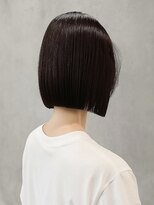 《髪質改善 縮毛矯正/ 酸性ストレート/髪質改善トリートメント》nui + (茨木店) ミディアムヘア/暗めカラー/グランマッシュ/茨木