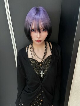 エル オオサカ 心斎橋店(L. OSAKA) グラデーションカラー/パープルブラック