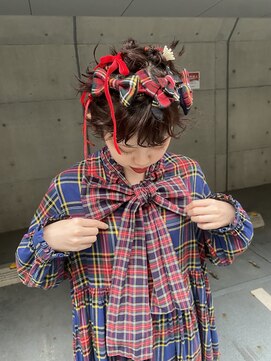オーン(OOn) チェックリボンヘアセット