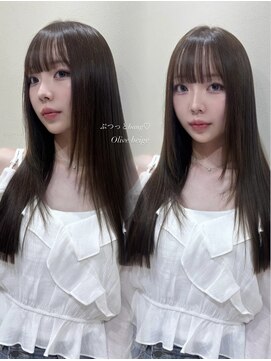 シェノン サントル(CHAINON CENTRE) 黒髪/クラゲヘアー/オリーブグレー/小顔/ココアベージュ/梅田