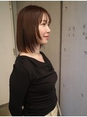 小顔顔まわりレイヤー×タイトボブ