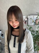 リベラルヘアー(Liberal hair)&nbsp;olive beige×前髪顔周りカット