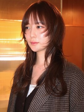 ハクボ(hakubo) ロングレイヤー／ブラウン