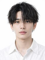 オグジュアリー 表参道(aux.)&nbsp;束感黒髪ナチュラル人気流行フェザーパーマ韓国風