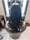 ハーフアップ　ヘアセット/ヘアアレンジ/ヘアメイク