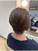 ふんわり動くショートレイヤー×ラベンダーカラー